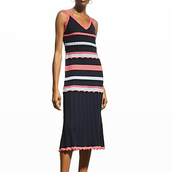 Milly Dresses & Skirts - New Milly Womens Size M Dress Pontelle Navy Sleeveless Dress $425 Navy Sheath